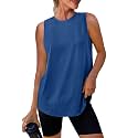 Womens Workout Tank Tops Lightweight Sleeveless Shirts for Women Loose Fit Tops for Athletic Running Tennis Yoga