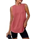 Womens Workout Tank Tops Lightweight Sleeveless Shirts for Women Loose Fit Tops for Athletic Running Tennis Yoga