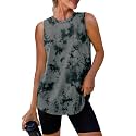 Womens Workout Tank Tops Lightweight Sleeveless Shirts for Women Loose Fit Tops for Athletic Running Tennis Yoga