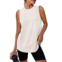 Womens Workout Tank Tops Lightweight Sleeveless Shirts for Women Loose Fit Tops for Athletic Running Tennis Yoga