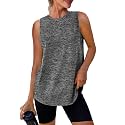 Womens Workout Tank Tops Lightweight Sleeveless Shirts for Women Loose Fit Tops for Athletic Running Tennis Yoga