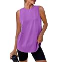 Womens Workout Tank Tops Lightweight Sleeveless Shirts for Women Loose Fit Tops for Athletic Running Tennis Yoga