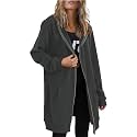 Womens Zip Up Hoodies Long Sleeve Hooded Lightweight Sweatshirt Oversized Fleece Jacket With Pockets Fall Clothes