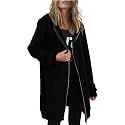 Womens Zip Up Hoodies Long Sleeve Hooded Lightweight Sweatshirt Oversized Fleece Jacket With Pockets Fall Clothes