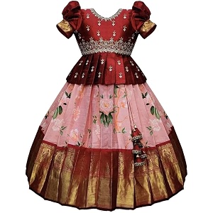 wommaniya impex girls lehenga choli ethnic wear embroidered lehenga choli