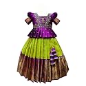 Wommaniya Impex Girls Lehenga Choli Ethnic Wear Embroidered Lehenga Choli
