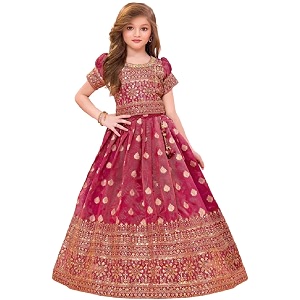 Wommaniya Impex kids new Tissue checks readymade