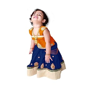 Wommaniya Impex New Baby Cotton ReadyMade Lehenga
