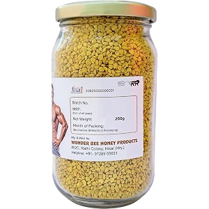 wonder bee - immunityenergy booster  100 natural  rich in protein vitamin b minerals anti-oxidants  improves digestive bone bp health 250 gm