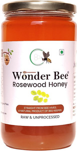 wonder bee rosewood unprocessed raw natural organic honey 1000 g