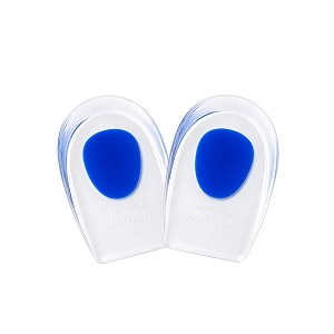wonder care 2 pair gel heel cushion for heel pain relief women and men  silicone heel pad  plantar fascitis inserts heel spur pads achillies heel support cushion heel inserts  small