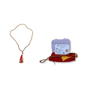 wonder care wc authentic rudraksh mala-5face- genuine himalayan 4mm rudraksha seeds religious rosary japa mala 1081 beads 115 inch 2 units
