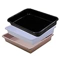 Wonder Exel Small Rectangular Multipurpose Organising &amp; Storage Plastic Tray, Set of 3, Multicolour, Standard (EXCELSMALL) (Mix) (White Choco Black)