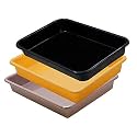 Wonder Exel Small Rectangular Multipurpose Organising &amp; Storage Plastic Tray, Set of 3, Multicolour, Standard (EXCELSMALL) (Mix) (Yellow Choco Grey)