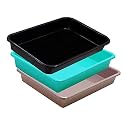 Wonder Exel Small Rectangular Multipurpose Organising &amp; Storage Plastic Tray, Set of 3, Multicolour, Standard (EXCELSMALL) (Mix) (Green Choco Black)