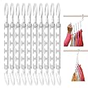 Wonder Hanger Max 10-Pack Space-Saving Hangers, 360° Hooks, White
