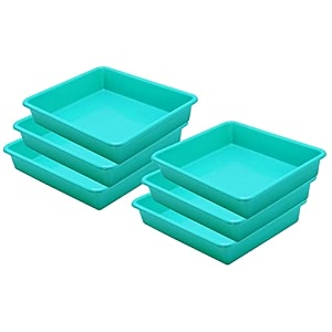 wonder homeware exel small tray heavy quality set of 6 pcs 2 ltr blue yellow color green