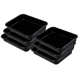 wonder homeware exel small tray heavy quality set of 6 pcs 2 ltr blue yellow color black