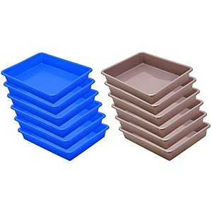 wonder homeware exel small tray heavy quality for homeampstorageorganization set of 12 pcs tray 2 ltr blue choco
