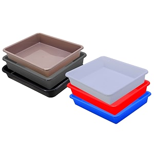 wonder homeware exel small tray heavy quality set of 6 pcs 2 ltr blue yellow color white red blue choco grey black