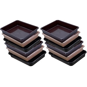 wonder homeware exel small tray heavy quality for homeampstorageorganization set of 12 pcs tray 2 ltr brown choco black