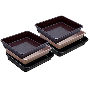 wonder homeware exel small tray heavy quality set of 6 pcs 2 ltr blue yellow color brown choco black