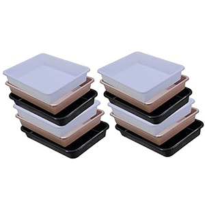 wonder homeware exel small tray heavy quality for homeampstorageorganization set of 12 pcs tray 2 ltr white choco black