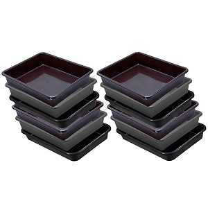 wonder homeware exel small tray heavy quality for homeampstorageorganization set of 12 pcs tray 2 ltr brown grey black