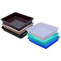 Wonder Homeware Exel Small Tray Heavy Quality, Set of 6 Pcs, 2 LTR, Blue Yellow Color (White Green Blue Brown Choco Black)