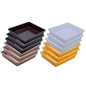 Wonder Homeware Exel Small Tray Heavy Quality, for Home&amp;Storage/Organization, Set of 12 Pcs Tray 2 LTR (White Yellow Brown Choco)