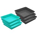 Wonder Homeware Exel Small Tray Heavy Quality, Set of 6 Pcs, 2 LTR, Blue Yellow Color (Green Grey)