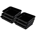 Wonder Homeware Exel Small Tray Heavy Quality, Set of 6 Pcs, 2 LTR, Blue Yellow Color (Black)
