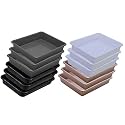 Wonder Homeware Exel Small Tray Heavy Quality, for Home&amp;Storage/Organization, Set of 12 Pcs Tray 2 LTR (White Choco Grey Black)