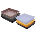 Wonder Homeware Exel Small Tray Heavy Quality, Set of 6 Pcs, 2 LTR, Blue Yellow Color (White Yellow Brown Choco Grey Black)