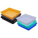 Wonder Homeware Exel Small Tray Heavy Quality, Set of 6 Pcs, 2 LTR, Blue Yellow Color (White Green Blue Yellow Brown Black)