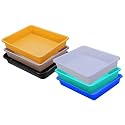 Wonder Homeware Exel Small Tray Heavy Quality, Set of 6 Pcs, 2 LTR, Blue Yellow Color (White Green Blue Yellow Choco Black)