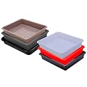 Wonder Homeware Exel Small Tray Heavy Quality, Set of 6 Pcs, 2 LTR, Blue Yellow Color (White RED Brown Choco Grey Black)