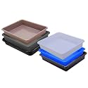 Wonder Homeware Exel Small Tray Heavy Quality, Set of 6 Pcs, 2 LTR, Blue Yellow Color (White Blue Brown Choco Grey Black)