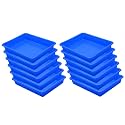 Wonder Homeware Exel Small Tray Heavy Quality, for Home&amp;Storage/Organization, Set of 12 Pcs Tray 2 LTR (Blue)