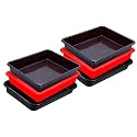 Wonder Homeware Exel Small Tray Heavy Quality, Set of 6 Pcs, 2 LTR, Blue Yellow Color (RED Brown Black)
