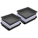 Wonder Homeware Exel Small Tray Heavy Quality, Set of 6 Pcs, 2 LTR, Blue Yellow Color (White Grey Black)