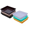 Wonder Homeware Exel Small Tray Heavy Quality, Set of 6 Pcs, 2 LTR, Blue Yellow Color (White Green Yellow Brown Choco Black)