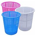 Wonder Homeware Jali 222 Open Dustbin for Home/Office/Organization etc. Set of 3 Pcs, 7 LTR Dustbin, Black Color (Pink Blue White)