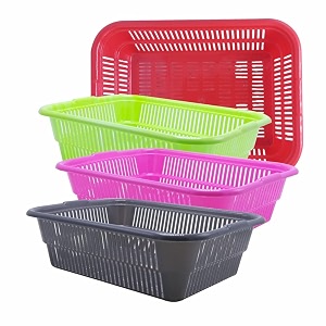wonder homeware prime natasha 1013 multipurpose basket set of 4 pcs 4 ltr brown red green grey color red green pink grey