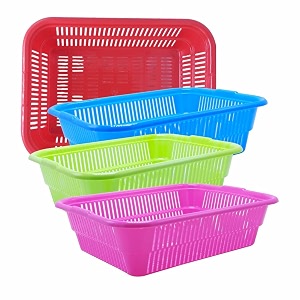 wonder homeware prime natasha 1013 multipurpose basket set of 4 pcs 4 ltr brown red green grey color red blue green pink 2