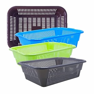 wonder homeware prime natasha 1013 multipurpose basket set of 4 pcs 4 ltr brown red green grey color brown blue green grey 2