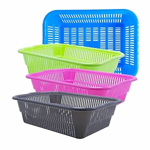 wonder homeware prime natasha 1013 multipurpose basket set of 4 pcs 4 ltr brown red green grey color blue green pink grey