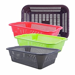 wonder homeware prime natasha 1013 multipurpose basket set of 4 pcs 4 ltr brown red green grey color brown red green grey