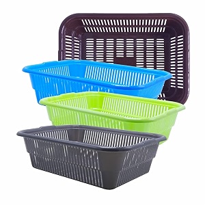 wonder homeware prime natasha 1013 multipurpose basket set of 4 pcs 4 ltr brown red green grey color brown blue green grey