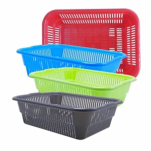 wonder homeware prime natasha 1013 multipurpose basket set of 4 pcs 4 ltr brown red green grey color red blue green grey